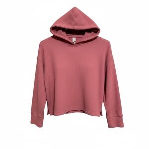Old Navy Pink Cropped Hoodie Sweater – Size Medium (8)